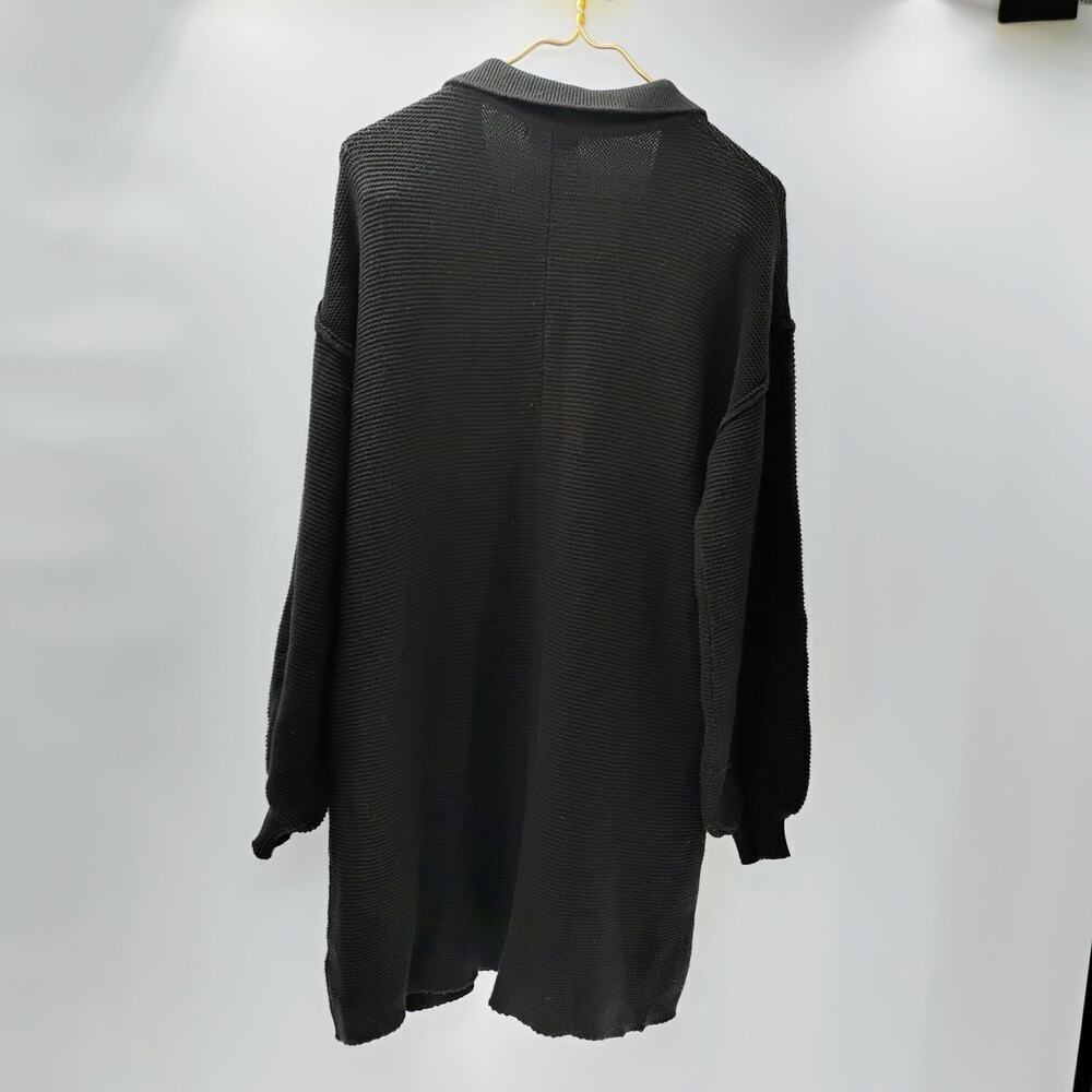 Promesa Button Romper chunky knit polo collar button‎ down long sleeve crotchet - Picture 11 of 14